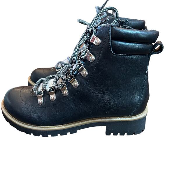 Style & Co Black Lace Up Hiker Boots NEW Size 5 - Picture 7 of 11
